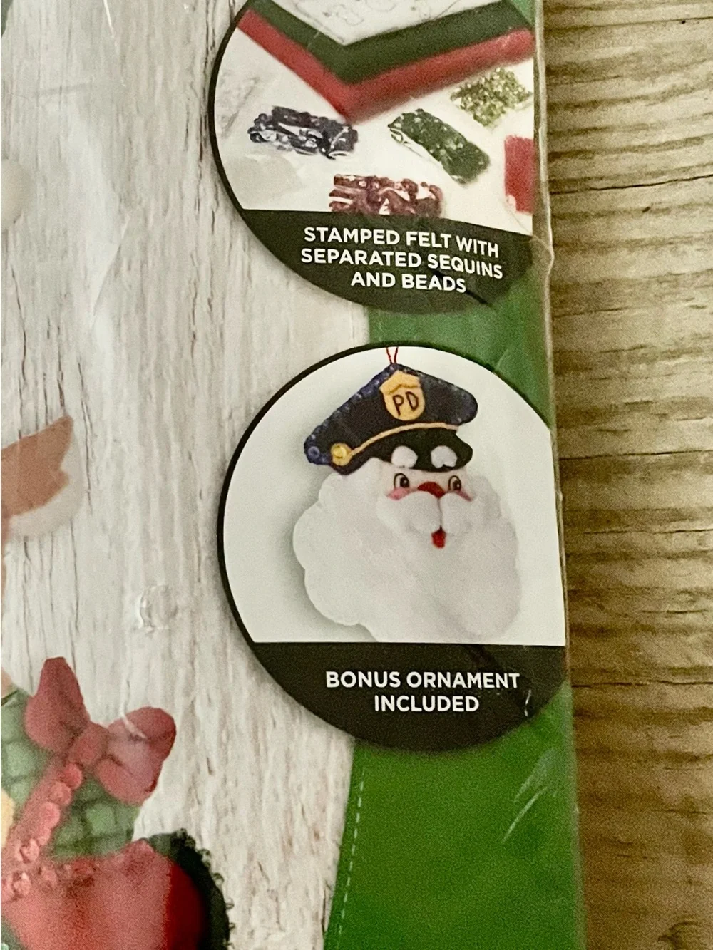 Bucilla Officer Santa Felt Stocking Kit RARE